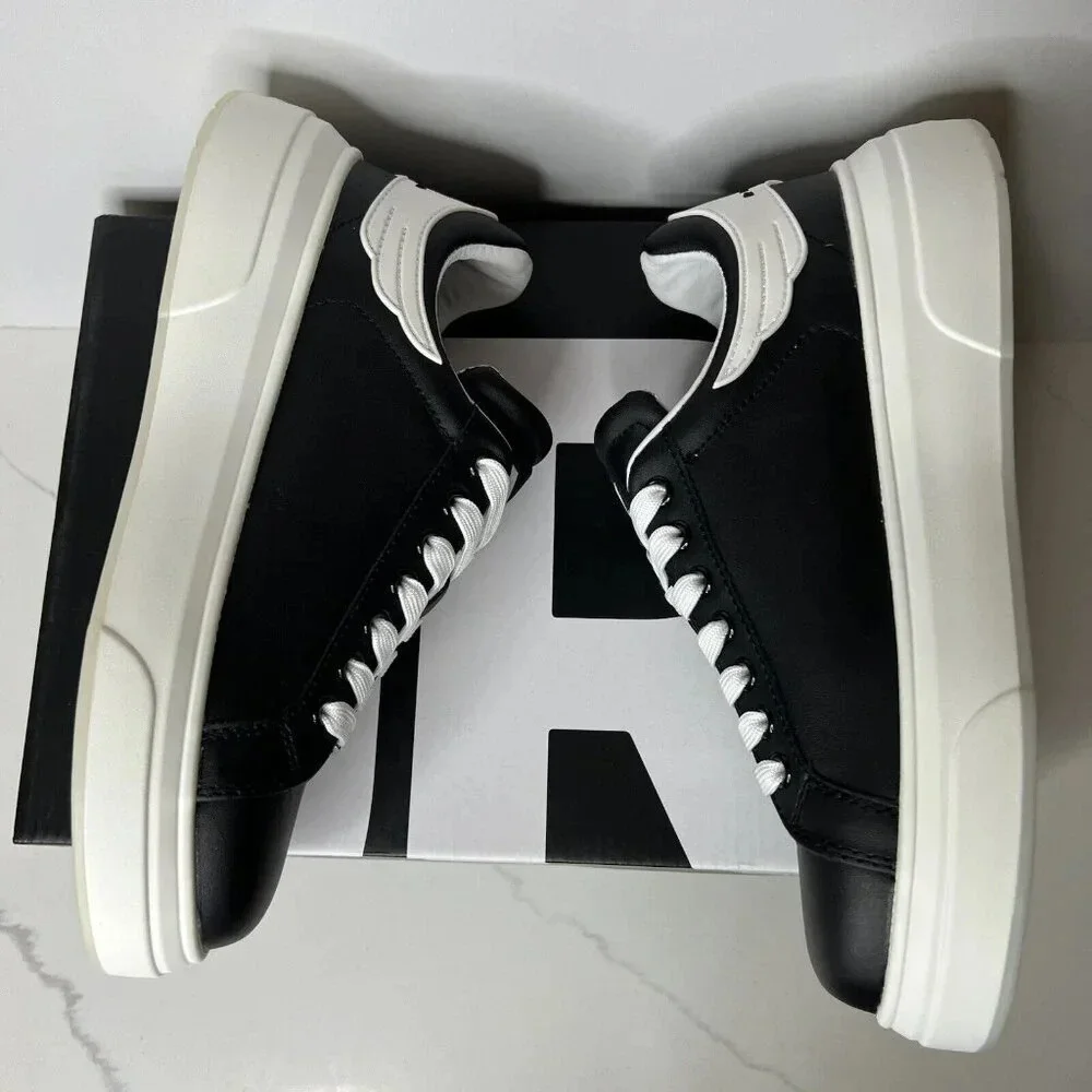 John Richmond 20007 CP Sneakers Low Platform Casual Leather Black Men’s Sz 6